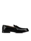 Christian Louboutin Penny Loafers In Black Leather In Black