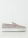 Christian Louboutin Paqueboat Suede Penny Loafers In Beige