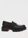 Christian Louboutin College Bow Chunky Round Toe Loafers In Black