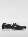Christian Louboutin Black Leather Loafer In Black