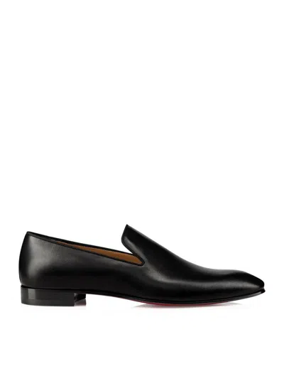 Christian Louboutin Dandelion Patent-leather Loafers In Black