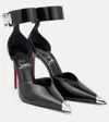 Christian Louboutin Lock Me Up 100 Embellished Leather Pumps In Schwarz