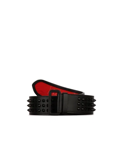 Christian Louboutin Logo Belt In Black
