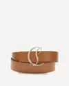 Christian Louboutin Women Logo Belt In Brown