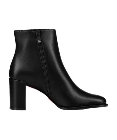 Christian Louboutin Logo Boots In Black