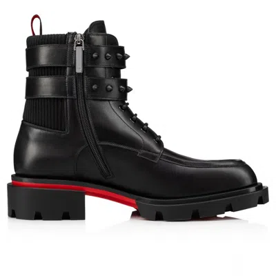 Christian Louboutin Logo Boots In Black