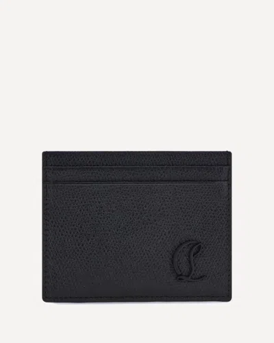 Christian Louboutin Logo Card Holder In Black