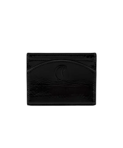 Christian Louboutin Logo Card Holder In Black