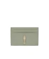 Christian Louboutin Bettina Leather Card Holder In Green
