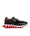 Christian Louboutin Logo Casual Sports Shoes In Black