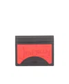 Christian Louboutin Logo-debossed Cardholder In Black