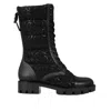 Christian Louboutin Logo Embossed Boots In Black