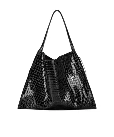 Christian Louboutin Logo Handbag In Black