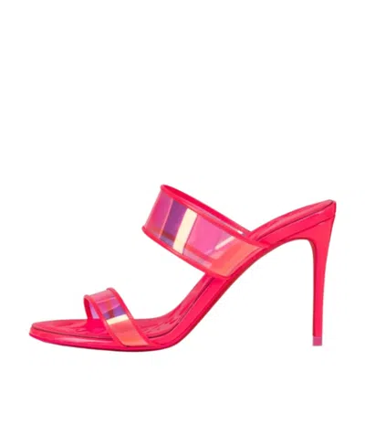 Christian Louboutin Logo High-heeled Sandals In Pink