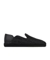 Christian Louboutin Varsi Espadon Collapsible-heel Logo-jacquard Canvas And Leather Espadrilles In Black