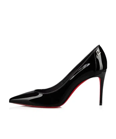 Christian Louboutin Logo Pointed High Heels In Black