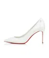 Christian Louboutin Kate Nappa Leather Pumps 100 In White