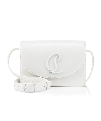 Christian Louboutin Logo Shoulder Bag In White