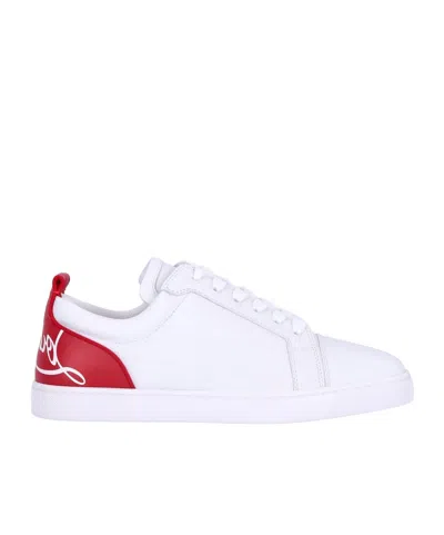 Christian Louboutin Logo Sneakers In White