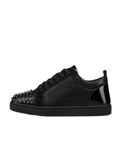 Christian Louboutin Logo Sports Shoes In Black