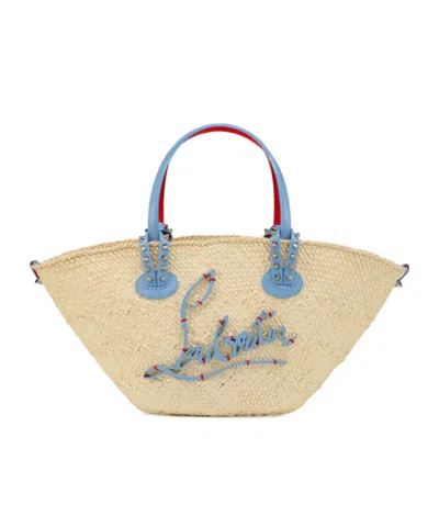 Christian Louboutin Cabata Basket Bag Mini Shoulder Bag In Brown