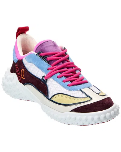Christian Louboutin Logo Suede Sneaker In Multi