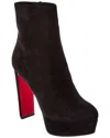 Christian Louboutin Loo Platform Bootie In Black