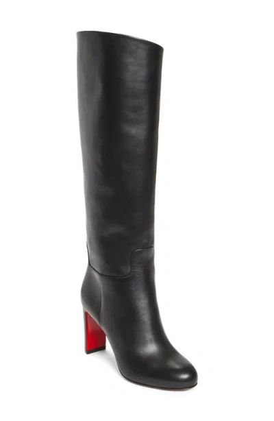Christian Louboutin Loo Botta Tall Boot In Black