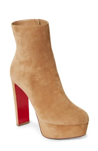 Christian Louboutin Loo Platform Bootie In Lionne