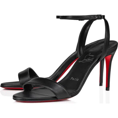 Christian Louboutin Loubi Ankle Strap Sandal In Black