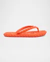 Christian Louboutin Loubi Donna Spike Red Sole Flip Flops