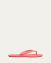 Christian Louboutin Super Loubi Flip Spiked Thong Sandals In Pink
