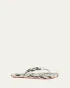 Christian Louboutin Loubi Donna Spike Red Sole Flip Flops In Vintage Rose