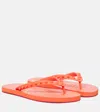 Christian Louboutin Loubi Studded Rubber Flip Flops In Cavaillon