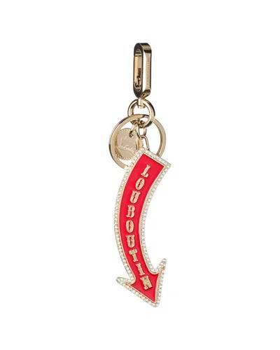 Christian Louboutin Loubi Keyring In Metallic