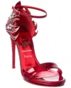 Christian Louboutin Loubi Vegas 120 Leather Sandal In Red