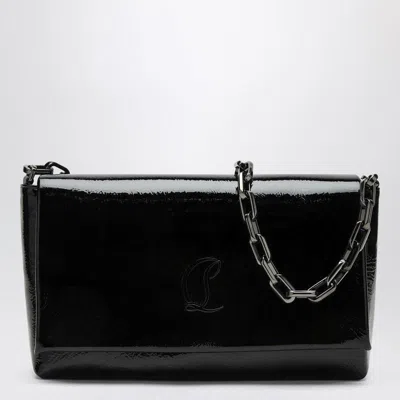 CHRISTIAN LOUBOUTIN CHRISTIAN LOUBOUTIN  LOUBI54 BLACK PATENT LEATHER CLUTCH BAG
