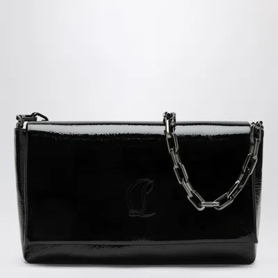 CHRISTIAN LOUBOUTIN CHRISTIAN LOUBOUTIN LOUBI54 BLACK PATENT LEATHER CLUTCH BAG