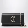 Christian Louboutin Loubi54 Black Shoulder Bag Wallet Women In Black