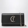 Christian Louboutin Loubi54 Shoulder Bag Wallet With Chain Strap In Black
