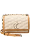 Christian Louboutin Loubi54 Canvas & Leather Wallet On Chain