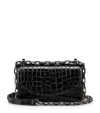 Christian Louboutin Loubi 54 Black Calf Ali Crossbody Bag In Multi