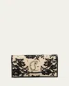 Christian Louboutin Loubi54 Lace Clutch In Black