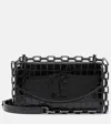 Christian Louboutin Loubi 54 Black Calf Ali Crossbody Bag In Black