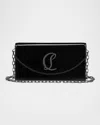 Christian Louboutin Loubi54 Flap Patent Leather Clutch Bag