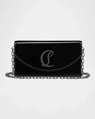 Christian Louboutin Loubi54 Flap Patent Leather Clutch Bag