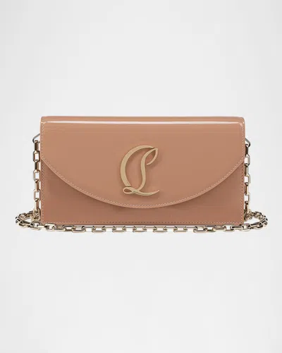 Christian Louboutin Loubi54 Flap Patent Leather Clutch Bag