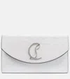 Christian Louboutin Loubi54 Clutch Bag In Silver/silver