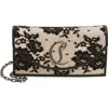 Christian Louboutin Loubi54 Lace Clutch In Neutral