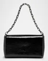 Christian Louboutin Loubi54 Large Flap Shoulder Bag In Naplak Leather